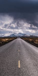 Mountains,Clouds,Road,Markup,Dahl,Nature,Distance