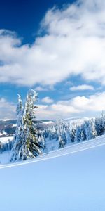 Mountains,Clouds,Snow,Landscape,Winter,Sky