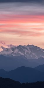 Mountains,Clouds,Vertex,Top,Fog,Zermatt,Monte Rose,Monte Rosa,Nature,Switzerland