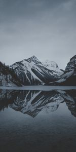 Naturaleza,Lago,Oscuridad,Nevado,Cubierto De Nieve,Montañas,Crepúsculo,Paisaje