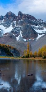 Hiver,Neige,Montagnes,Rivières,Nature