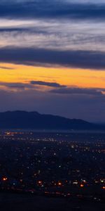 Ciudades,Montañas,Ciudad,Las Luces,Luces,Noche