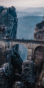 Mountains,Rocks,Bridge,Bastei,Bastay,Nature,Germany