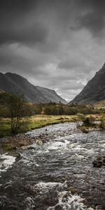 Mountains,Rocks,Flow,Stream,Creek,Brook,Trees,Nature