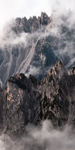 Nature,Roches,Hauts,Cordillère,Sommet,Les Rochers,Montagnes,Nuages,Chaîne De Montagnes