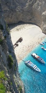 Mountains,Sea,Yachts,Landscape,Beach