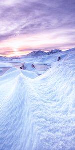 Naturaleza,Montañas,Nieve,Amanecer,Escocia