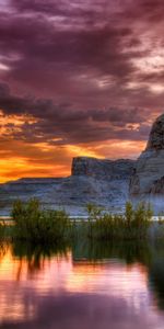 Montagnes,Coucher De Soleil,Paysage