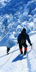 Mountains,Top,Alpinist,Rock Climber,Conquest,Vertex,Snow,Sports