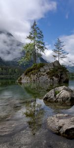 Mountains,Tree,Nature,Stones,Lake,Wood,Germany