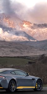 Mountains,V12,Vantage S,Aston Martin,Side View,Cars