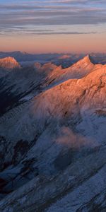 Mountains,Vertex,Shadow,Height,Morning,Tops,Greatness,Grandeur,Nature,Above The Clouds,Dawn