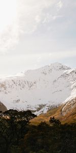 Mountains,Vertex,Snowbound,Snow Covered,Valley,Landscape,Nature,Tops