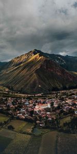 Mountains,Village,Peru,Nature