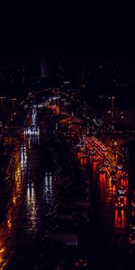 Movement,Cars,Traffic,Dark,Night City,Street