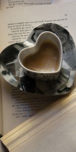 Un Cœur,Livres,Café,Mug,Pages,Coupe,Page,Cœur,Nourriture