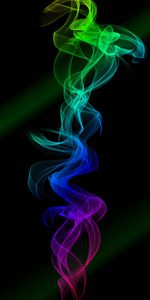 Multicolored,Motley,Twisted,Intertwined,Clots,Abstract,Smoke