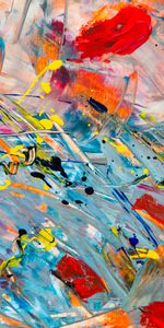 Multicolored,Paint,Irregularities,Chaotic,Motley,Abstract,Lines