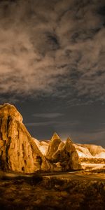 Naturaleza,Noche,Las Rocas,Rocas,Iluminación,Oscuro,Iluminar Desde El Fondo