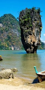 Plage,Thaïlande,Nature,Mer,Bateaux,Tropiques