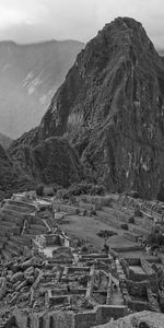 Nature,Bw,Ruin,Mountains,Structure,Chb,Ruins