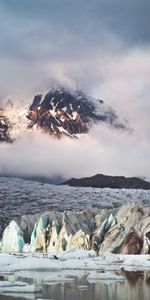 Nuages,Nature,Glace,Montagnes,Glacier,Islande,Paysage