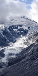 Nature,Clouds,Mountain,Glacier,Fog