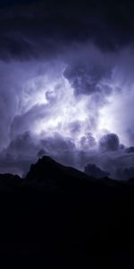 Nature,Clouds,Overcast,Night,Mainly Cloudy,Lightning,Dark,Gloomy