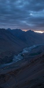 Nature,Clouds,Rivers,Mountains,Valley,Landscape