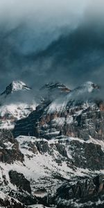 Nature,Clouds,Snow,Mountains,Landscape