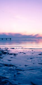 Nature,Dusk,Sunset,Sea,Twilight,Pier,Beach