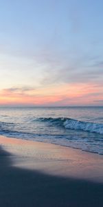 Nature,Dusk,Twilight,Surf,Waves,Sea,Beach