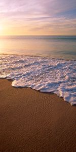 Nature,Evening,Foam,Sunset,California,Wave,Mexico City,Sand,Beach