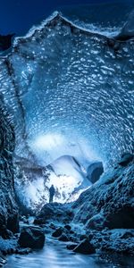 Nature,Glace,Grotte,La Grotte,Glacier,Neige,Humain,Personne