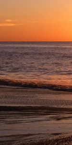 Nature,Glare,Shine,Light,Ripples,Ripple,Evening,Sunset,Horizon,Calm,Sea,Sand,Waves,Beach