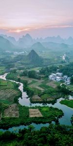 Nature,Grass,Mountains,Dahl,Landscape,Rivers,Distance