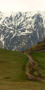 Nature,Grass,Path,Trail,Mountains