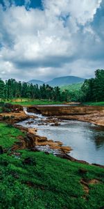 Rivières,Montagnes,Herbe,Nature,Noyaux,Paysage