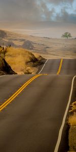 Nature,Grass,Road,Markup,Hills