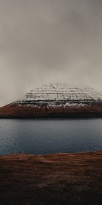 Nature,Grass,Sea,Snow,Rock,Snow Covered,Snowbound