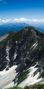 Nature,Herbe,Nuages,Montagne,Sommet,Retour Au Début,Sky,Italie