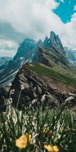 Nature,Grass,Sky,Mountains,Rocks,Slope