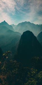 Nature,Grass,Sky,Mountains,Vertex,Tops