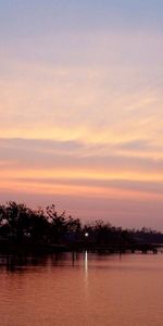 Herbe,Sky,Nature,Rivières,Coucher De Soleil