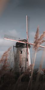 Nature,Grass,Sky,Wind,Mill