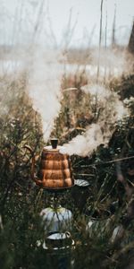 Nature,Grass,Steam,Teapot,Kettle,Hike,Campaign