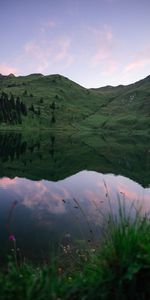 Nature,Herbe,Collines,Les Collines,Crépuscule,Lac