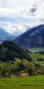 Montañas,Arriba,Estribaciones,El Pie De La Montaña,Hierba,Naturaleza,Vértice