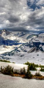 Nature,Hdr,Mountains,Snow,Vertex,Tops,Park,Canada