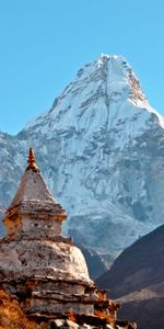 Nature,Himalayas,Ama Dablam,Ama Doubleam,Mountains,Temple